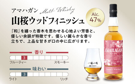 【全6回】ウイスキー アマハガン ワールドモルト 山桜ウッドフィニッシュ[AQBX049] ウイスキー