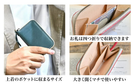 本革ラウンドファスナー型コインケース マリーヌ[AQAY031] 小銭入れ