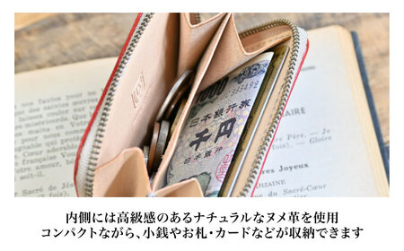 本革ラウンドファスナー型コインケース ノワール[AQAY036] 小銭入れ 