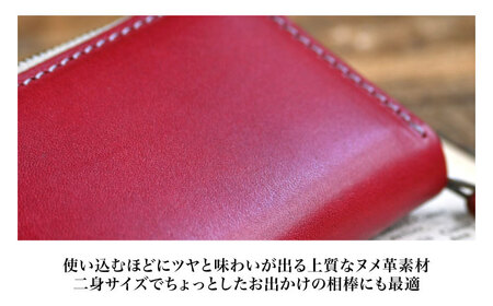 本革ラウンドファスナー型コインケース ノワール[AQAY036] 小銭入れ 