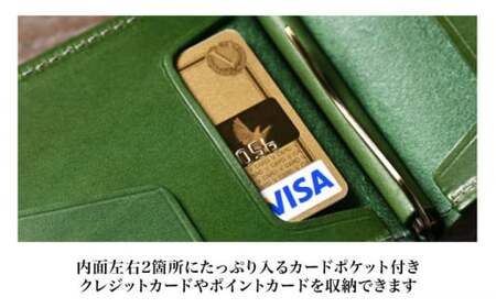 本革マネークリップ ノワール[AQAY043] ミニ財布