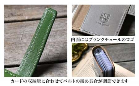 本革ベルト付き20ポケットカードケース ルージュ[AQAY075] カードケース