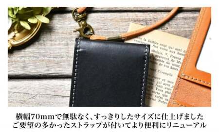 本革ダブルパスケース ノワール[AQAY085] パスケース