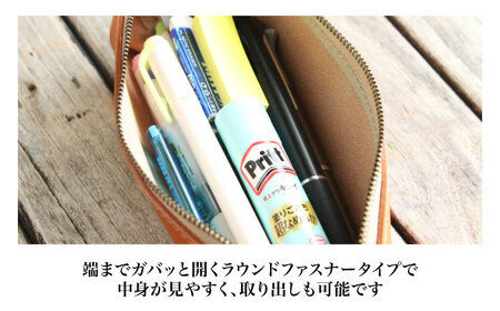 本革バゲットペンケース マリーヌ[AQAY094] ペンケース