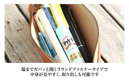 本革バゲットペンケース フィーユ[AQAY098] ペンケース