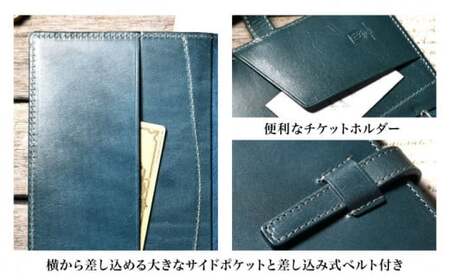 本革バイブルサイズシステム手帳 15mmリング コニャック[AQAY139]  手帳ケース