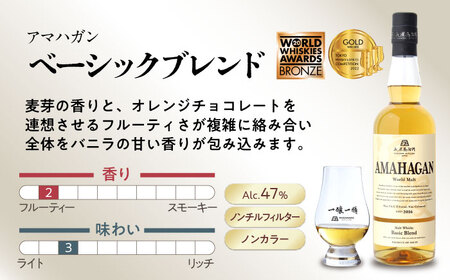 ウイスキー アマハガン 700ml×2本セット（ベーシック・ミズナラ） [AQBX114]