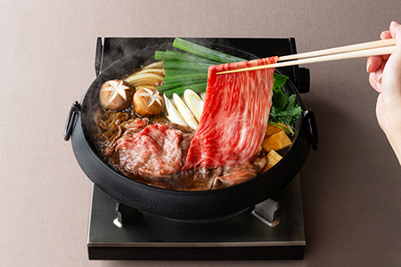 近江牛 【 寿 】 すき焼き 4種 2段重 カネ吉山本 【Y138W1】 近江牛 牛肉すき焼き