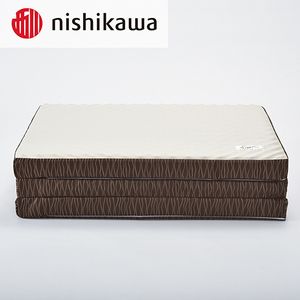 マットレス 西川 nishikawa 良圧ふとん セミダブル サイズ 三つ折り ブラウン P302W マットレス