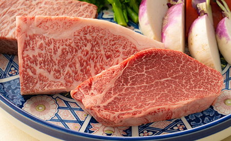 近江牛 豪華 ステーキ セット 580g ヒレ サーロイン 冷蔵 寛閑観 【FR24W】 ステーキ