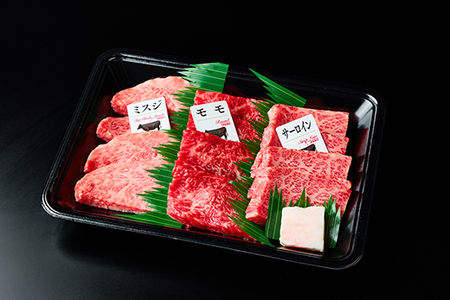 近江牛 焼肉 3種 300g 近江牛 ハンバーグ 6個 セット【FO41W】【 近江牛 】 牛肉