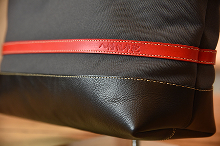 【PRキャンペーン対象】帆布と革のトートバッグ　近江牛レザー　地産帆布使用　アイアングレー【CC36W】