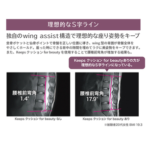 nishikawa / 西川 Keeps クッション for beauty グレー【P391W】　キープス クッション