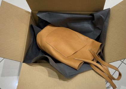 【 八幡レザー 】バケツ型 バッグ キャメル 【DP05W】 カバン 鞄 かばん 牛革 レザー 軽量 トートバッグ