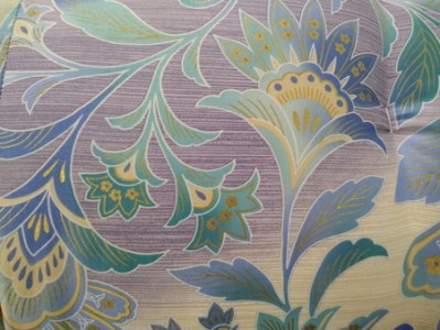 極上もめん綿入り敷布団 みやび柄 1枚 (青)【CW97W】