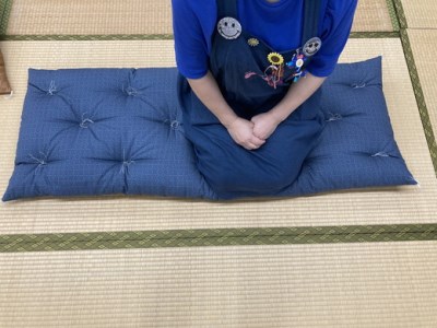 手作りごろ寝座布団(抗ウイルス加工)【CW104W 】