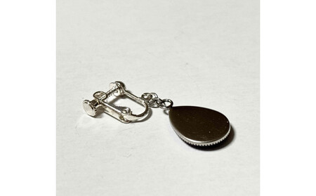 近江瑠璃細工「青の花しずく」イヤリング