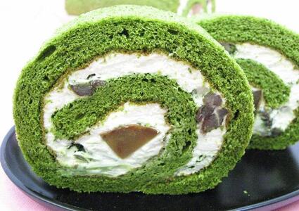 お茶屋の抹茶ロールケーキ 1個 約420g