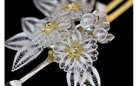 金銀細工かんざし【桜花（大）】