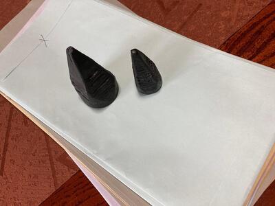 刀鍛冶謹製 たけのこ鋼文鎮