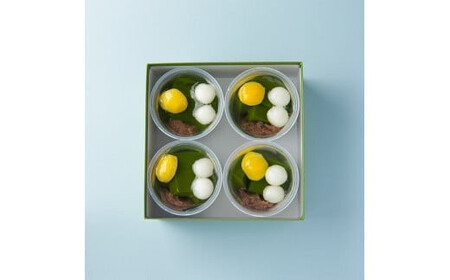 お茶屋の抹茶ゼリー４個入り／草津市 抹茶 濃厚 和 スイーツ デザート 千紀園