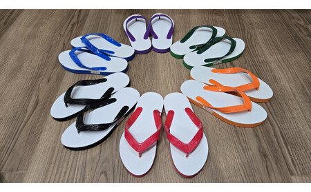 アート島ぞうり＜橙＞