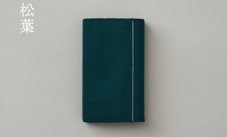 手織絹綴の名刺入れ【HAKU】　松葉/まつば  綴織  工芸品  手織り 工芸品 名刺 伝統工芸品 清原織物 AQ-0008_02
