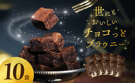 世にもおいしいチョコっとブラウニー　チョコ ブラウニー 濃厚 本格的 オリジナルチョコ チョコチップ サンド チョコレート デザート