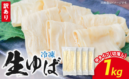 冷凍 生ゆば1000ｇ（切落し）平タイプ AG-0004