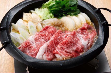 【冷蔵でお届け可】近江牛すき焼き・しゃぶしゃぶ用モモ肉スライス　500g