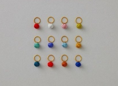 命名指輪【卯月　四月】 出産祝い ベビーリング 記念品 お守り リング 綴織