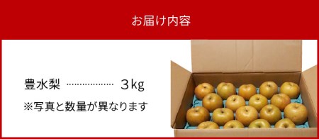 完熟採り　もりやま梨（豊水）3キロ