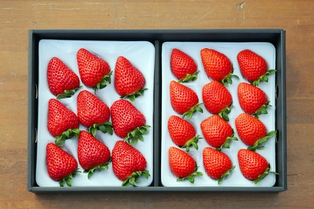 数量限定!お日さまの雫 完熟朝穫りプレミアムいちご 6トレー