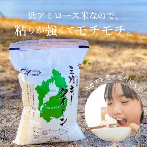 滋賀県産ミルキークイーン 5kg　低アミロース米 お米 白米 