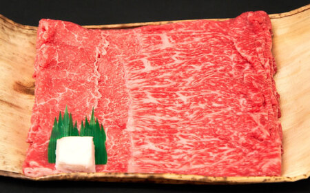 近江牛モモ・ウデ（すき・しゃぶ）500g  / 牛肉 和牛 国産牛 黒毛和牛 すき焼き用 赤身スライス あっさり / 栗東市 / 有限会社 岡山[BIBE036]