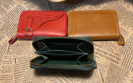 【選べるカラー】鞍型ラウンドファスナーコインケース [BIAU059] レザー コインケース