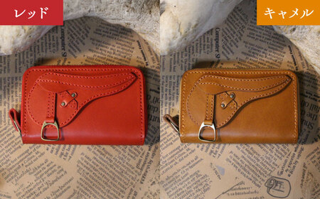 【選べるカラー】鞍型ラウンドファスナーコインケース [BIAU059] レザー コインケース