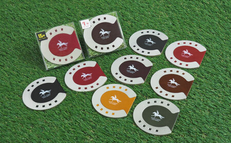 【選べるカラー】ジョッキー×コースター　本革 レザー 革小物　栗東市 / 株式会社ブルズエフ [BIAU074]