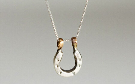 馬蹄ネックレス シルバー925 (40cm) [BIBP001] アクセサリー ネックレス