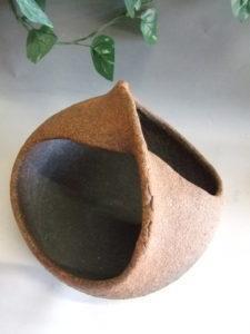 【信楽焼】ねじり水鉢・めだか鉢　nsr-002