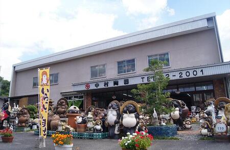 【信楽焼】ねじり水鉢・めだか鉢　nsr-002