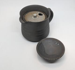 マイカフェポット S 焼き締めブラック