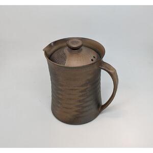 マイカフェポット M 焼き締めブラウン