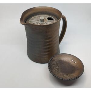 マイカフェポット M 焼き締めブラウン