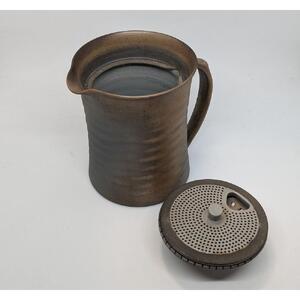 マイカフェポット M 焼き締めブラウン