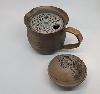 マイティーポット S 焼き締めブラウン