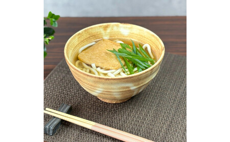 匠 －TAKUMI－　【信楽焼】たっぷり入るどんぶり鉢（黄釉）2個セット