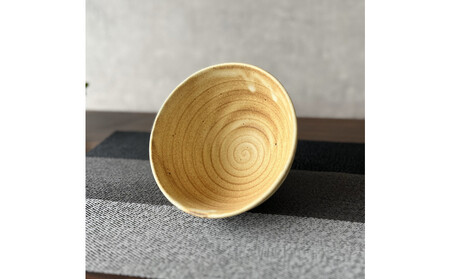 匠 －TAKUMI－　【信楽焼】たっぷり入るどんぶり鉢（黄釉）2個セット