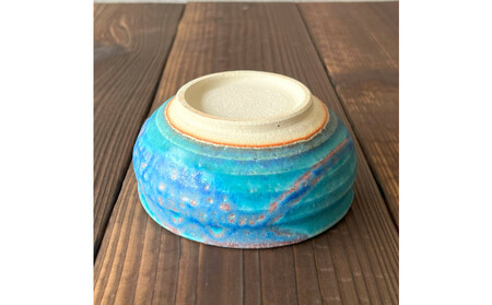 信楽焼　いろどり小鉢2個セット（琵琶ブルー）