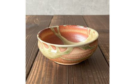 信楽焼　いろどり小鉢2個セット（緋色）